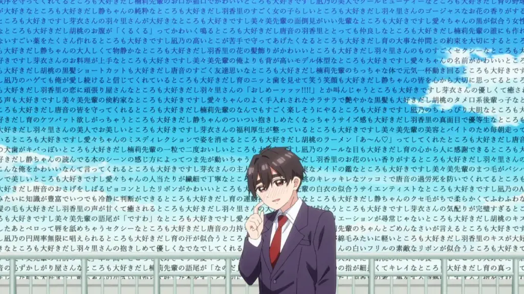 The 100 Girlfriends Anime Recieved Guinness World Record For Rentaro's Love Speech