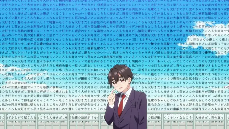 The 100 Girlfriends Anime Recieved Guinness World Record For Rentaro's Love Speech