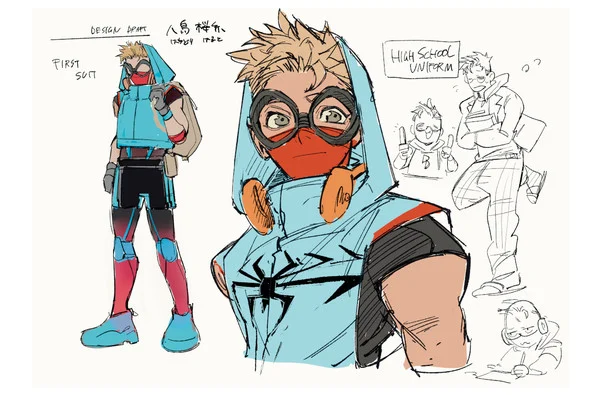 spiderman design manga otaku mantra